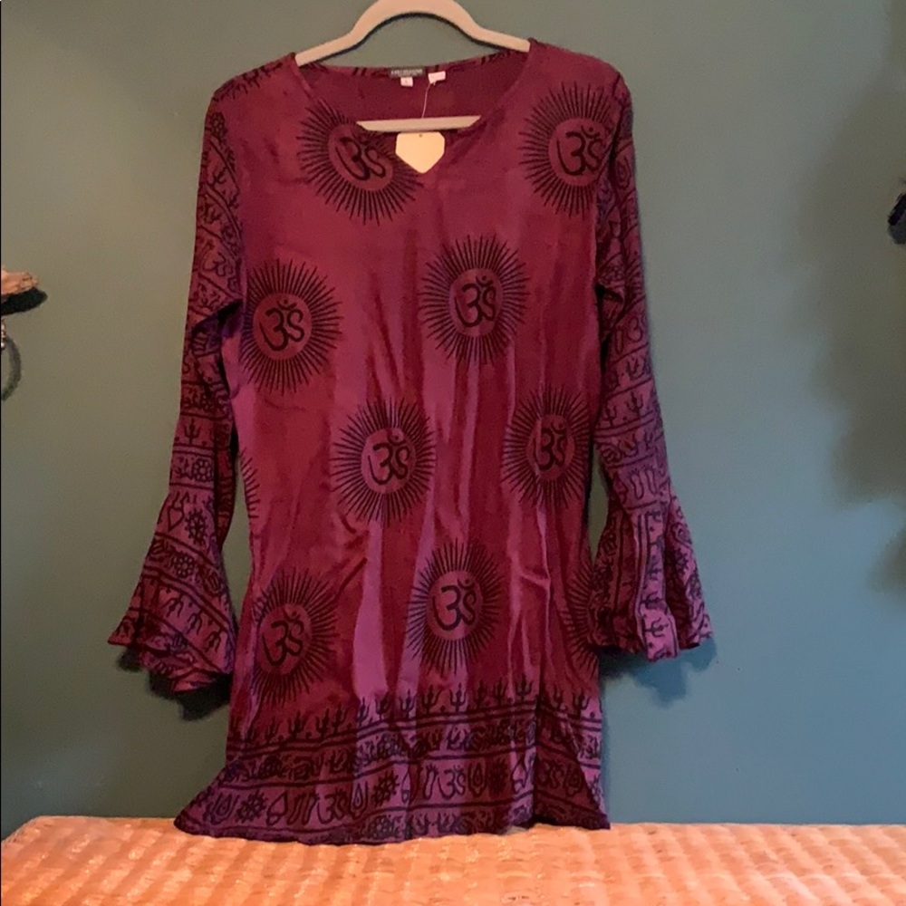 Om tunic/dress, wide wrists